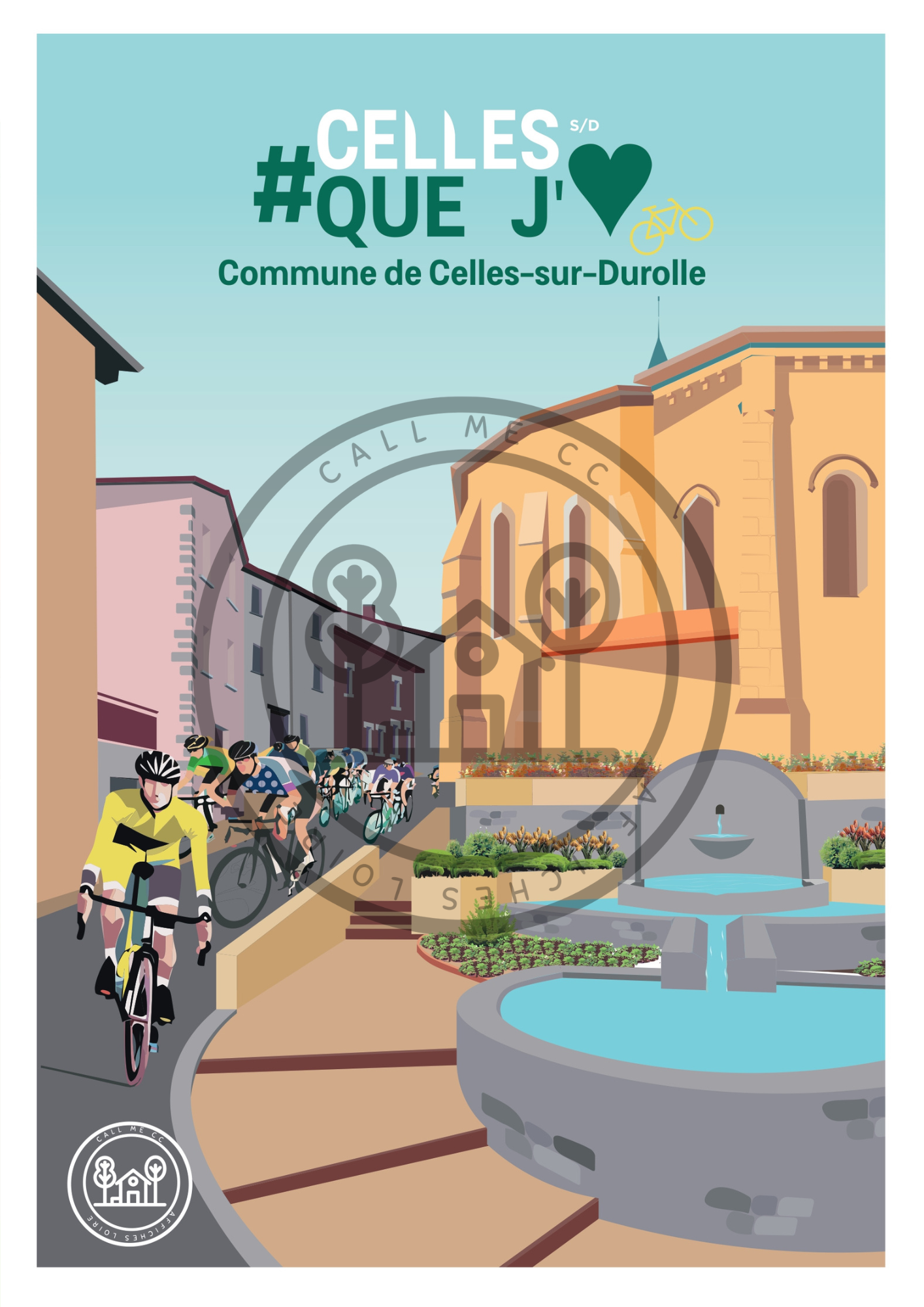 Affiche A4 Saint-Etienne et les alentours