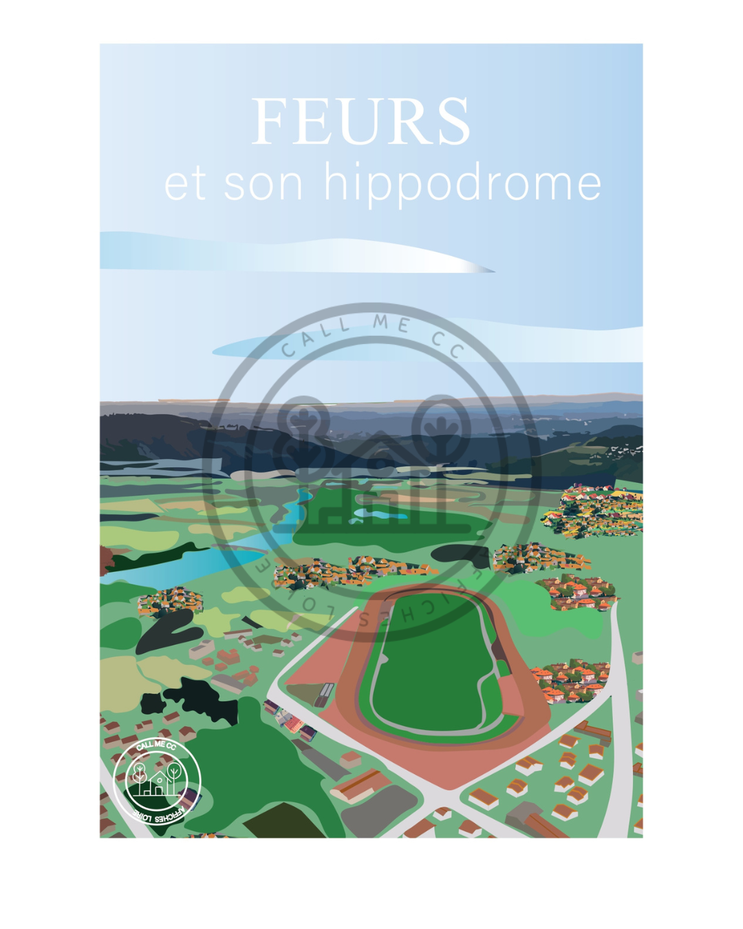 Affiche A4 Saint-Etienne et les alentours