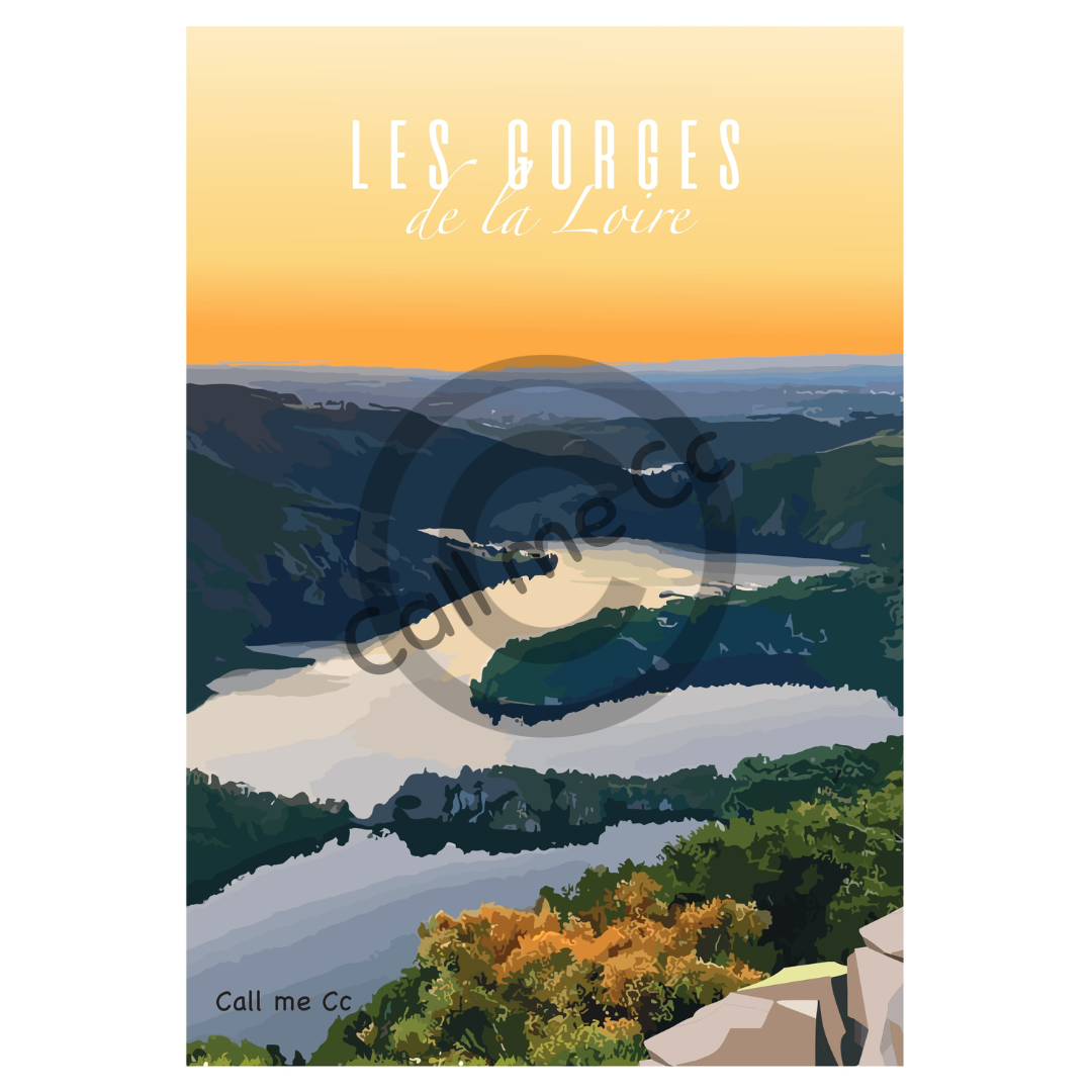 Affiche A4 Saint-Etienne et les alentours