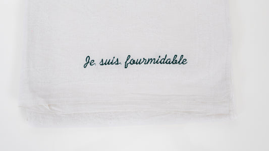 Torchon " Je suis fourmidable "
