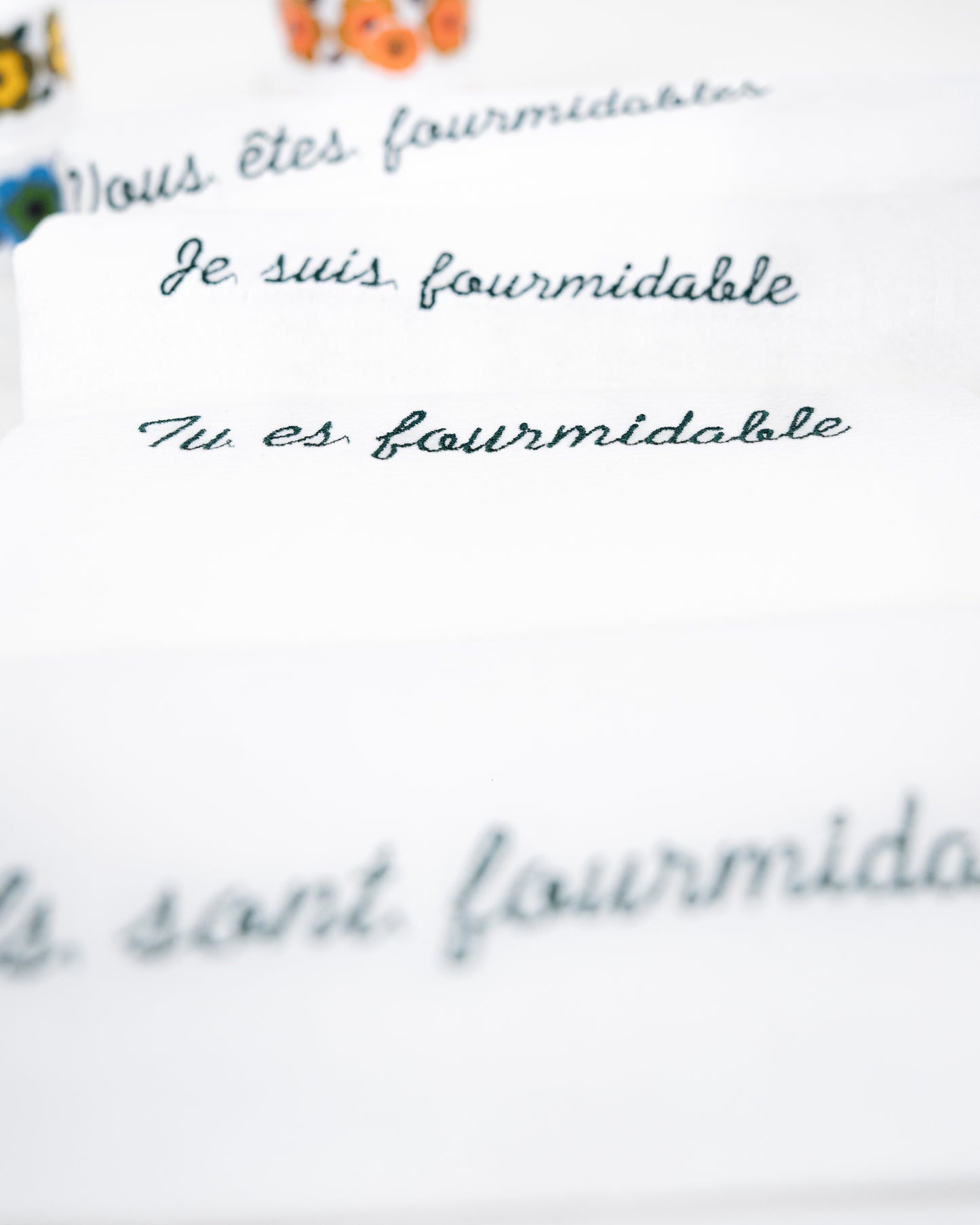 Torchon " Je suis fourmidable "