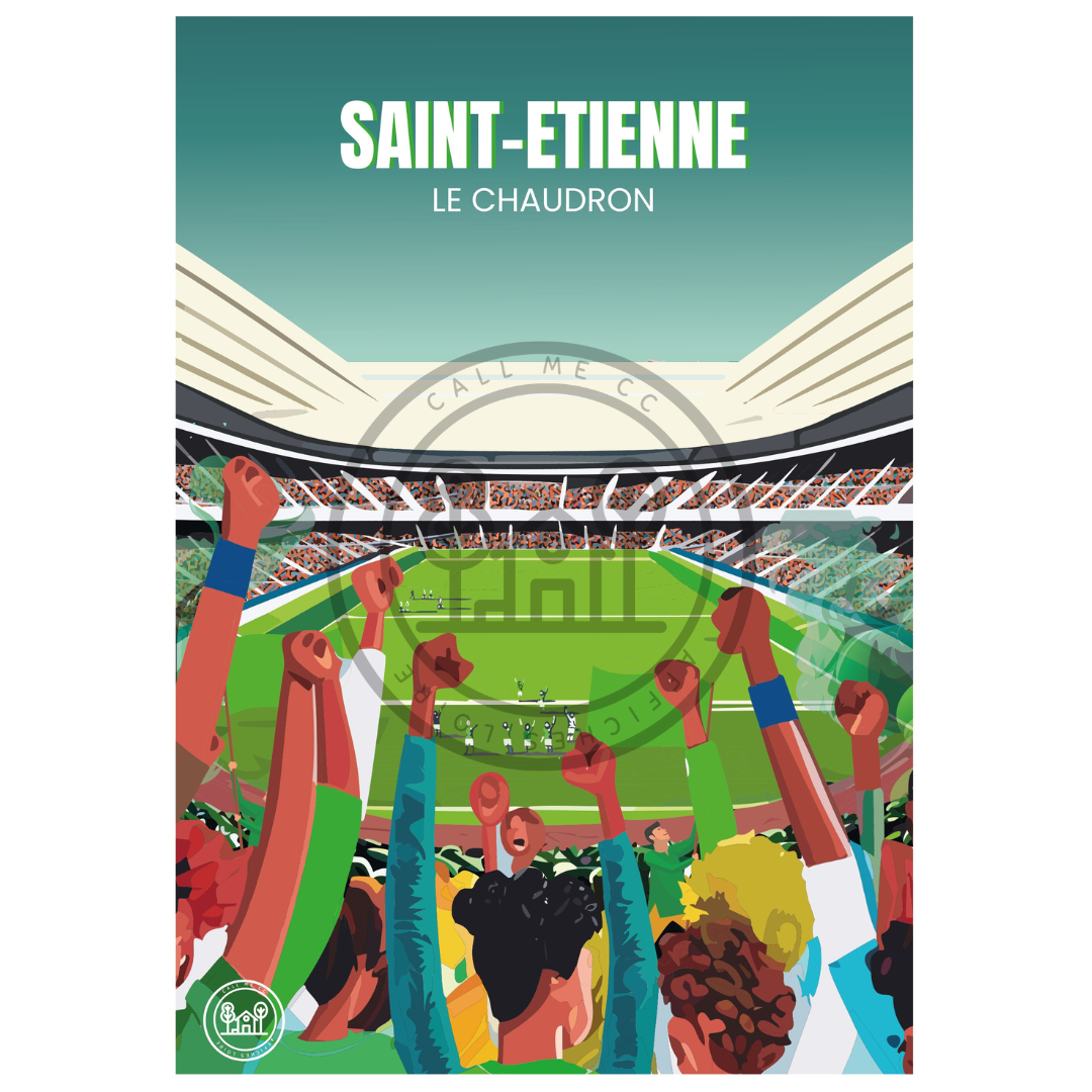 Affiche A4 Saint-Etienne et les alentours