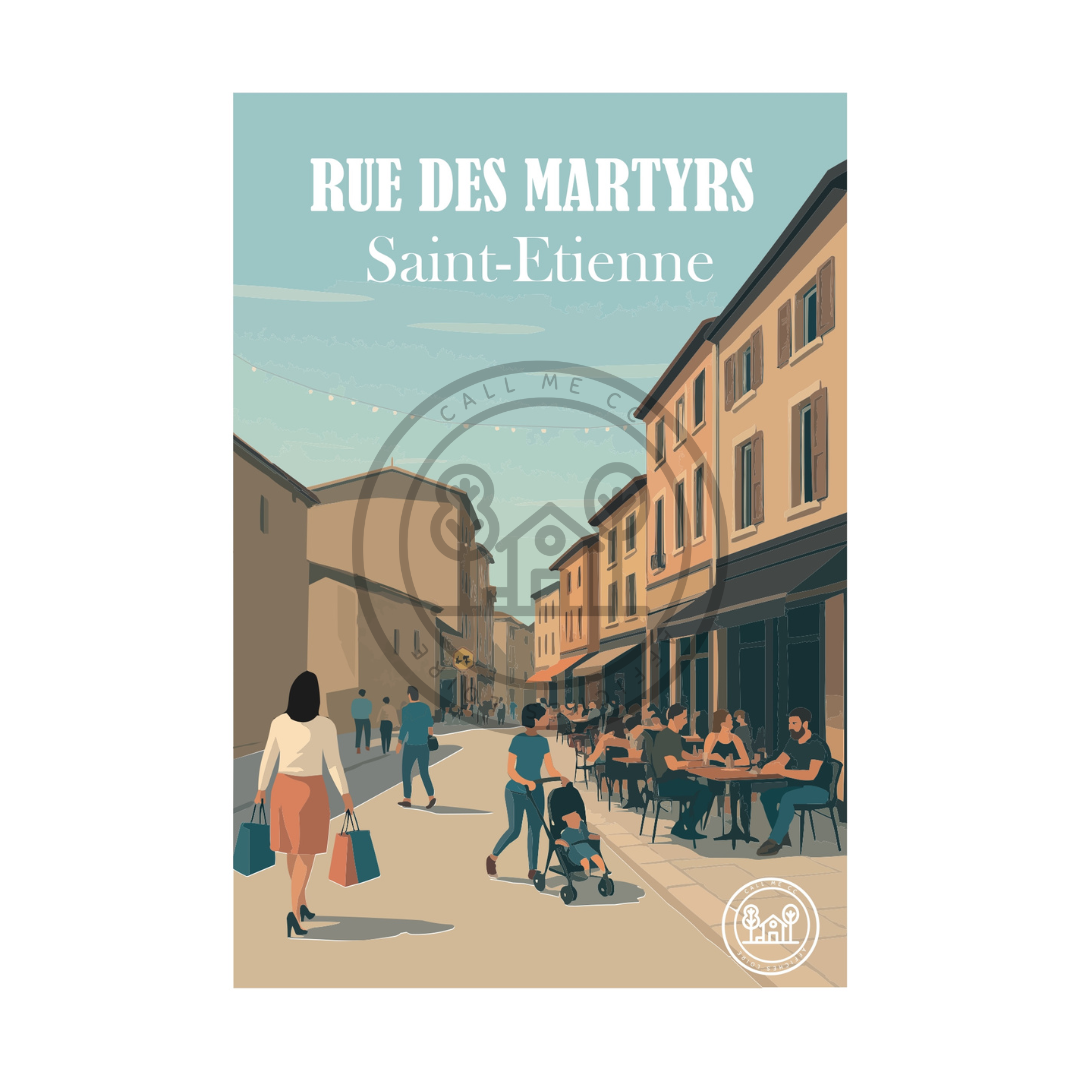 Affiche A4 Saint-Etienne et les alentours