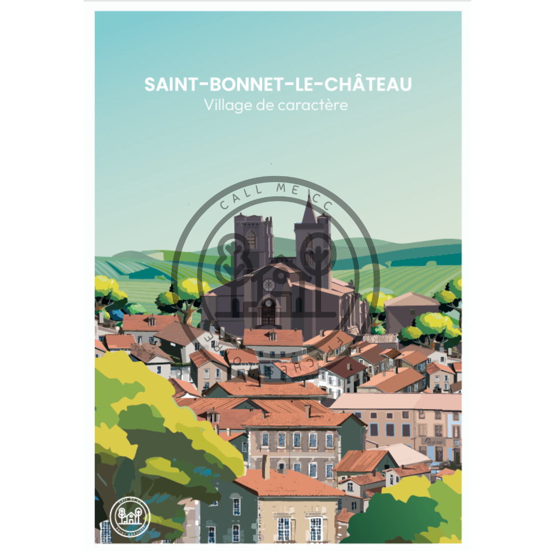 Affiche A4 Saint-Etienne et les alentours